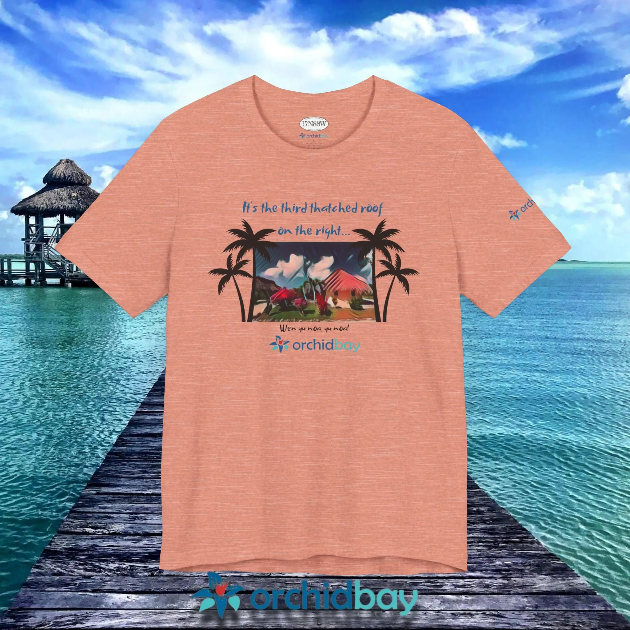 Orchid Bay | Unisex Short Sleeve Tee | Third Thatched Roof | Belize