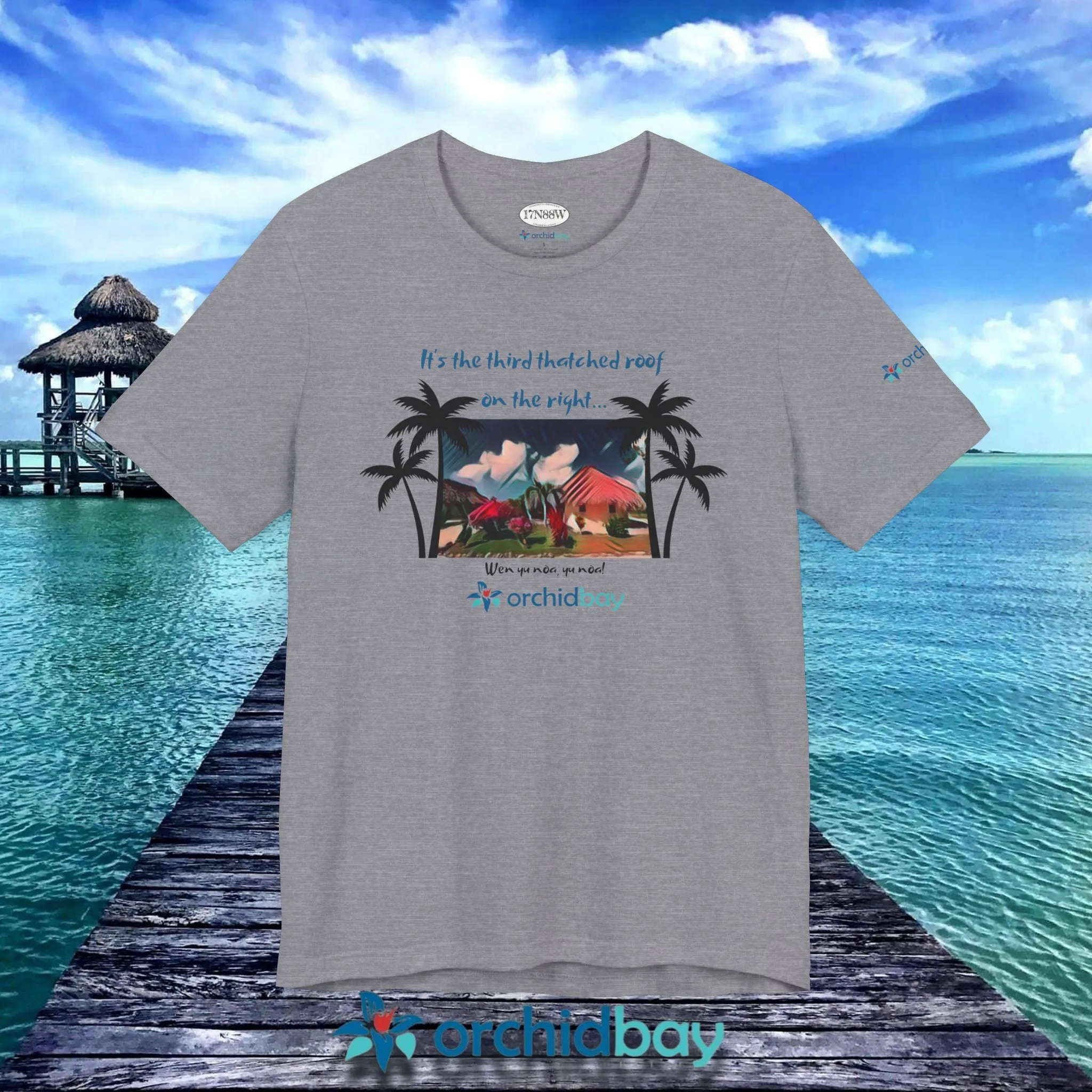Orchid Bay | Unisex Short Sleeve Tee | Third Thatched Roof | Belize