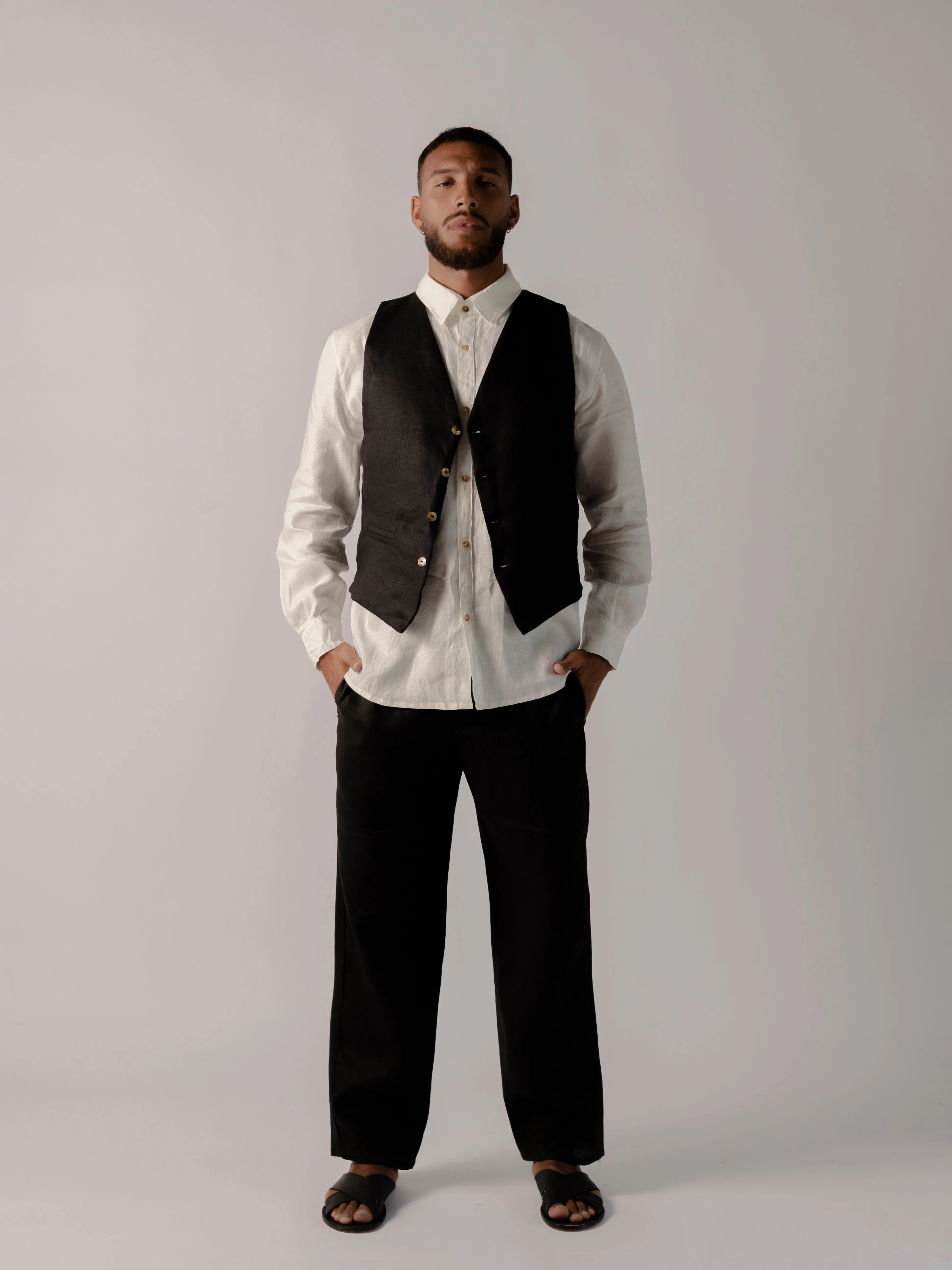 PALERMO linen classic pants
