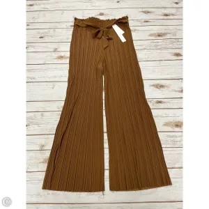 Pants Wide Leg By New Mix In Brown, Size: L