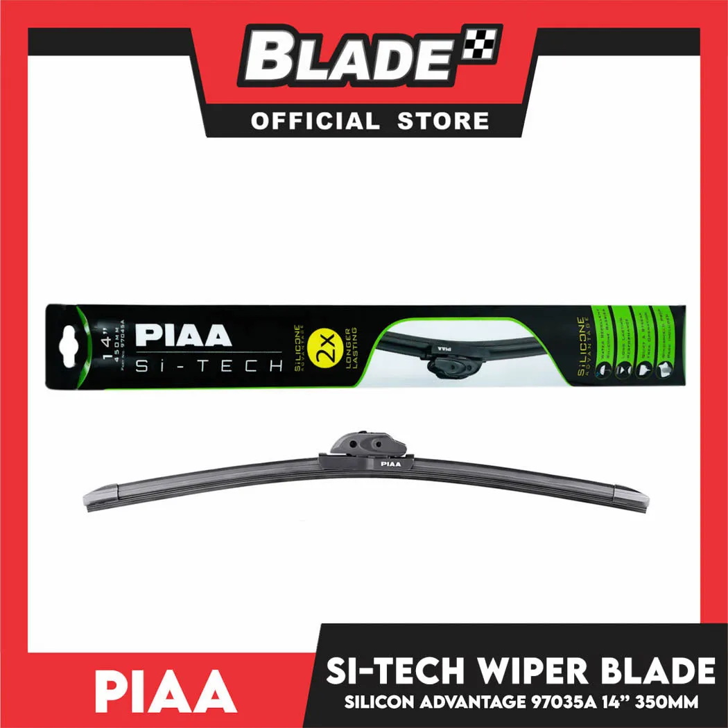 Piaa Wiper Si-Tech Silicone Advantage 14' ' 97035A Longer Lasting 2x 350mm for Jeep, Mazda, Nissan, Honda
