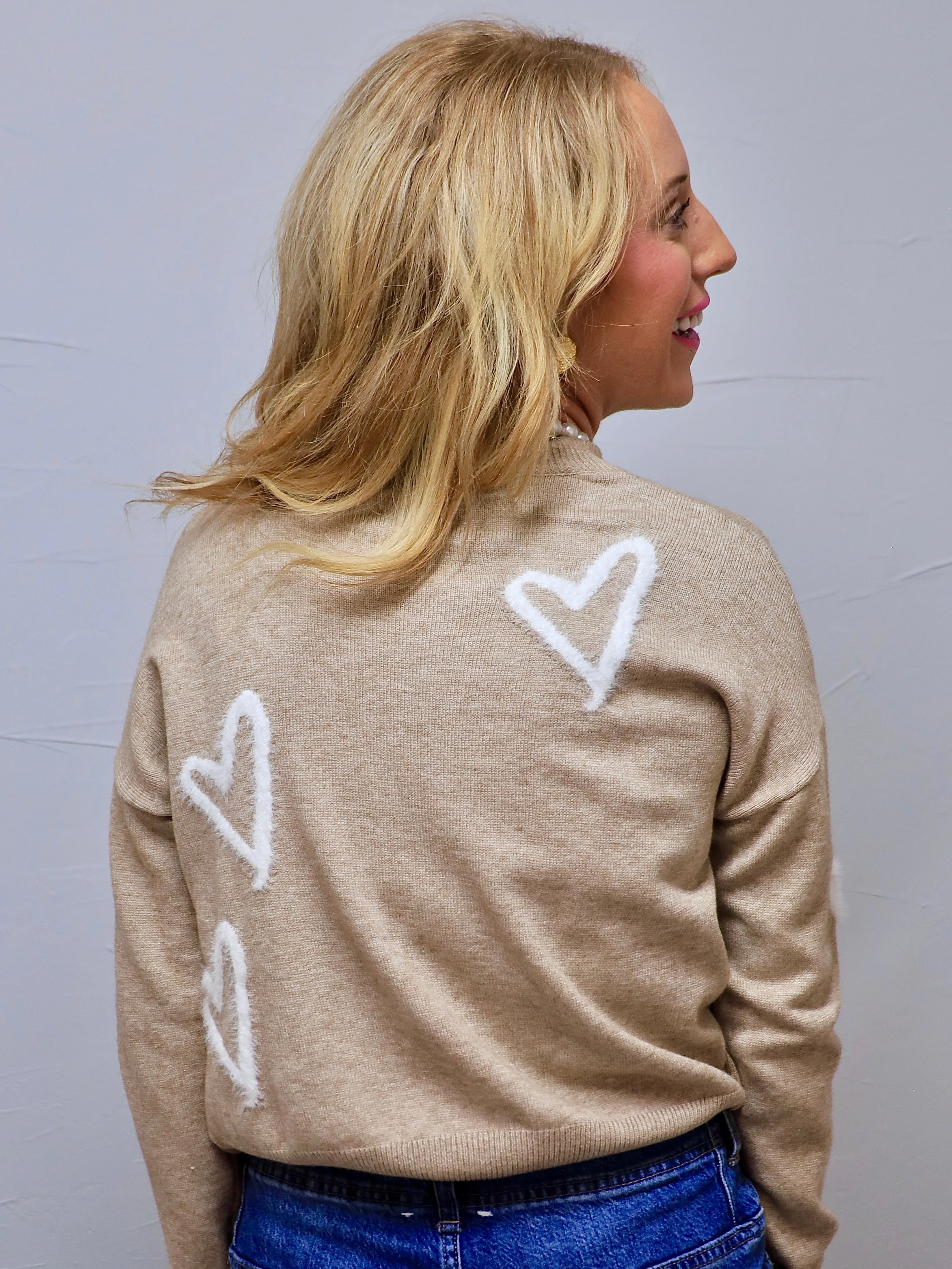 Pinch Me Heart Sweater