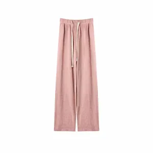 Pink Soft Solid Pants