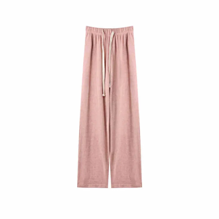 Pink Soft Solid Pants