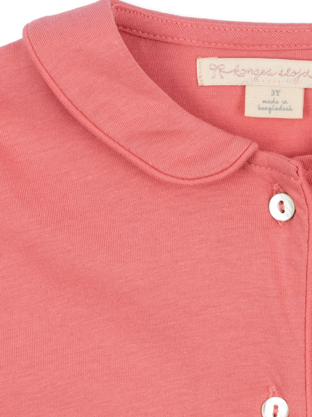PIO FRILL SET GOTS STRAWBERRY PINK