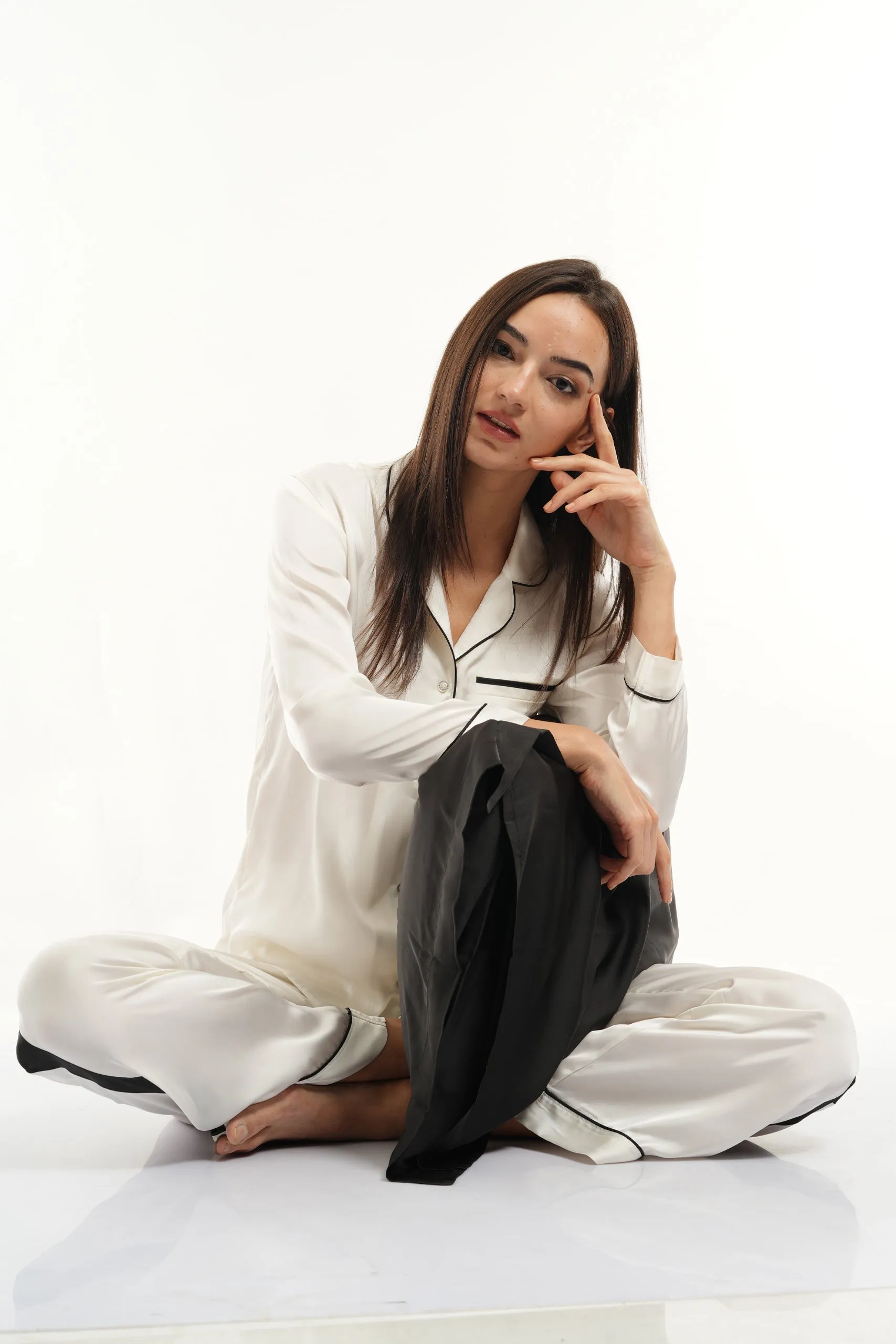 PJ S/S SET WHITE