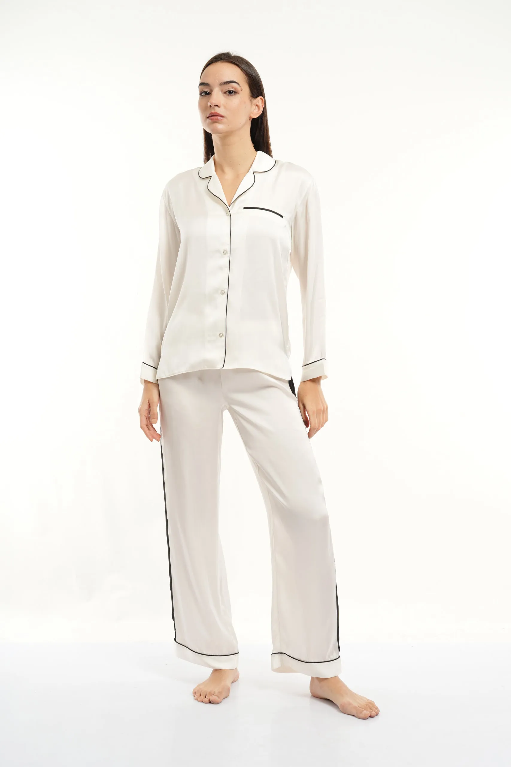 PJ S/S SET WHITE