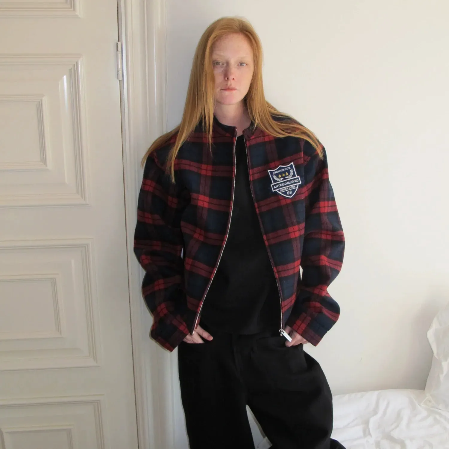Plaid Crest Checkered Jacket