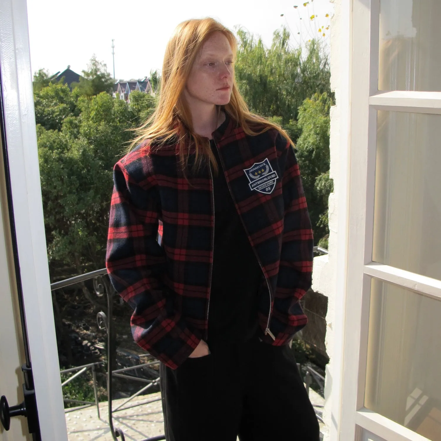 Plaid Crest Checkered Jacket