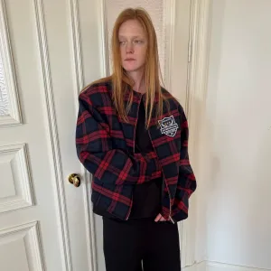 Plaid Crest Checkered Jacket