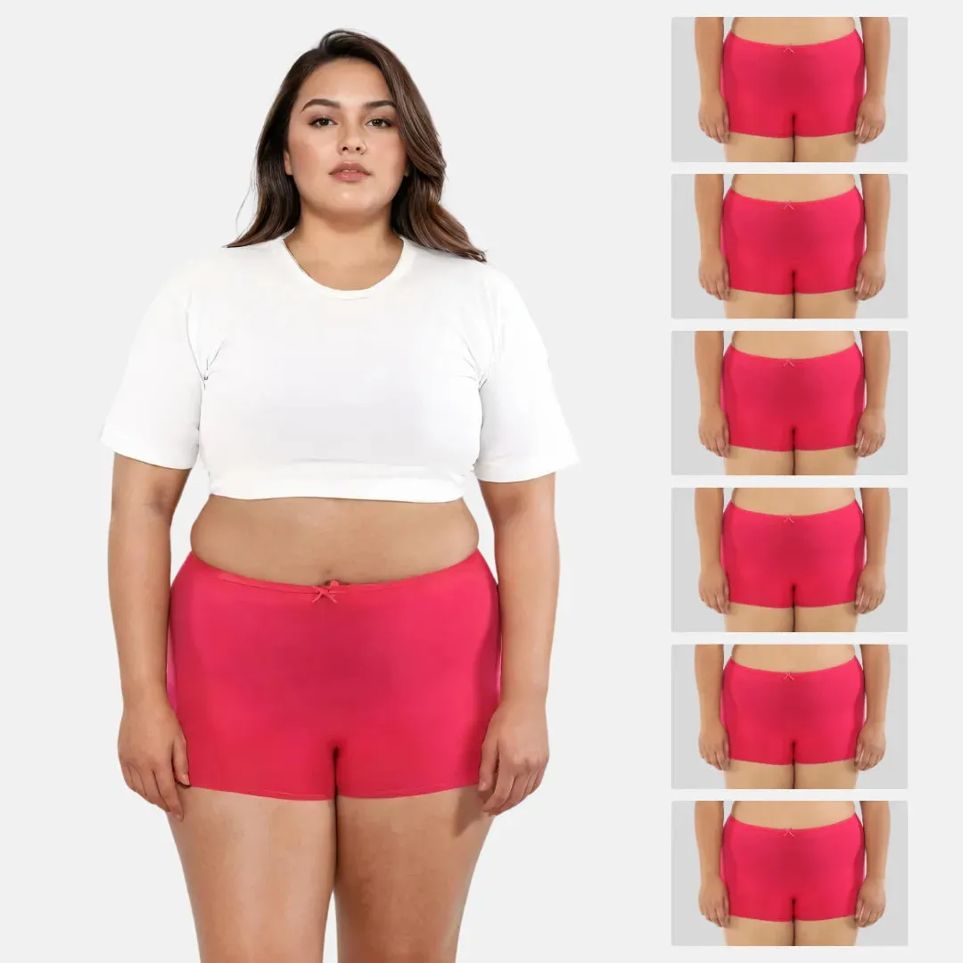 Plus Size BrZee Boyshorts | Adaptive Stretch | No Visible Panty Lines | Pack Of 6