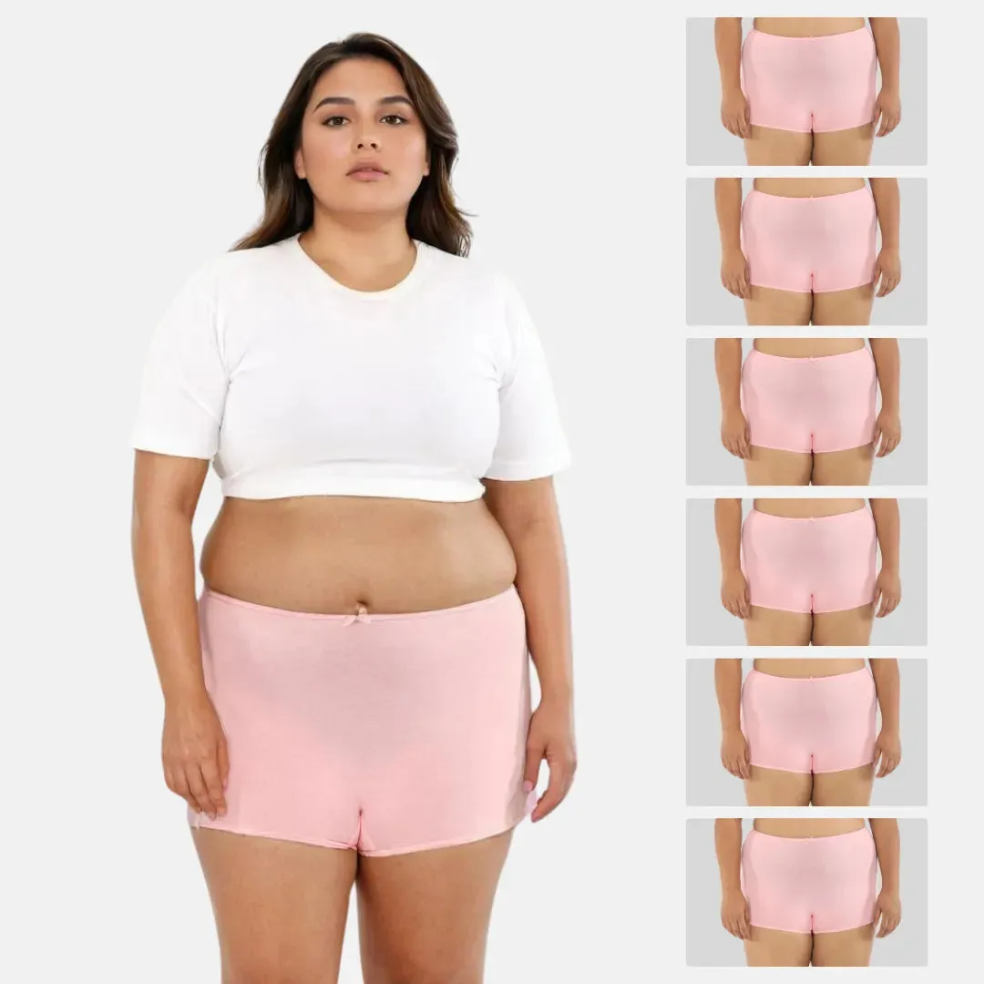 Plus Size BrZee Boyshorts | Adaptive Stretch | No Visible Panty Lines | Pack Of 6