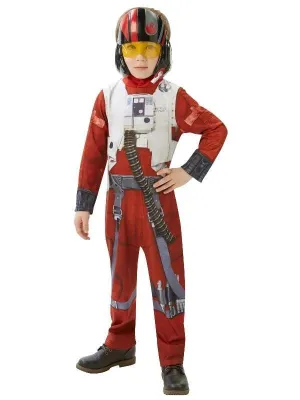 Poe X-Wing Fighter Classic Costume for Boys