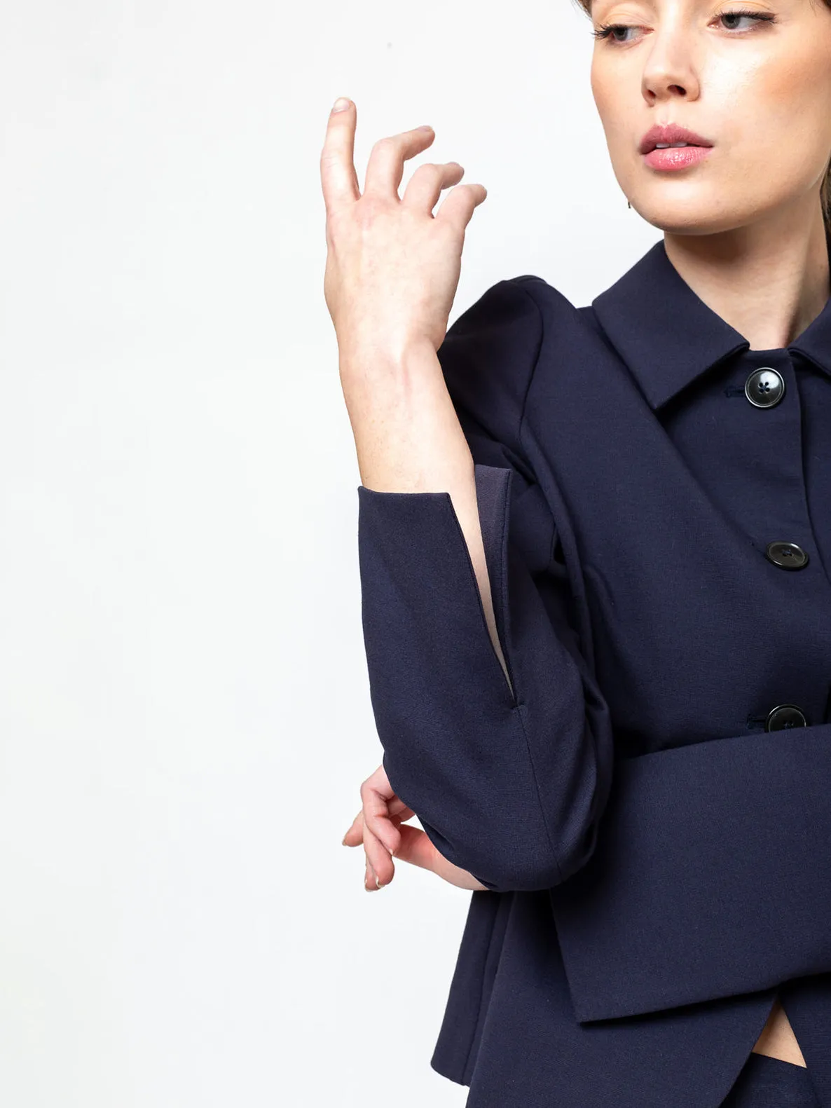 Ponti Knit Jacket - Midnight