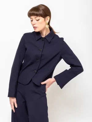 Ponti Knit Jacket - Midnight