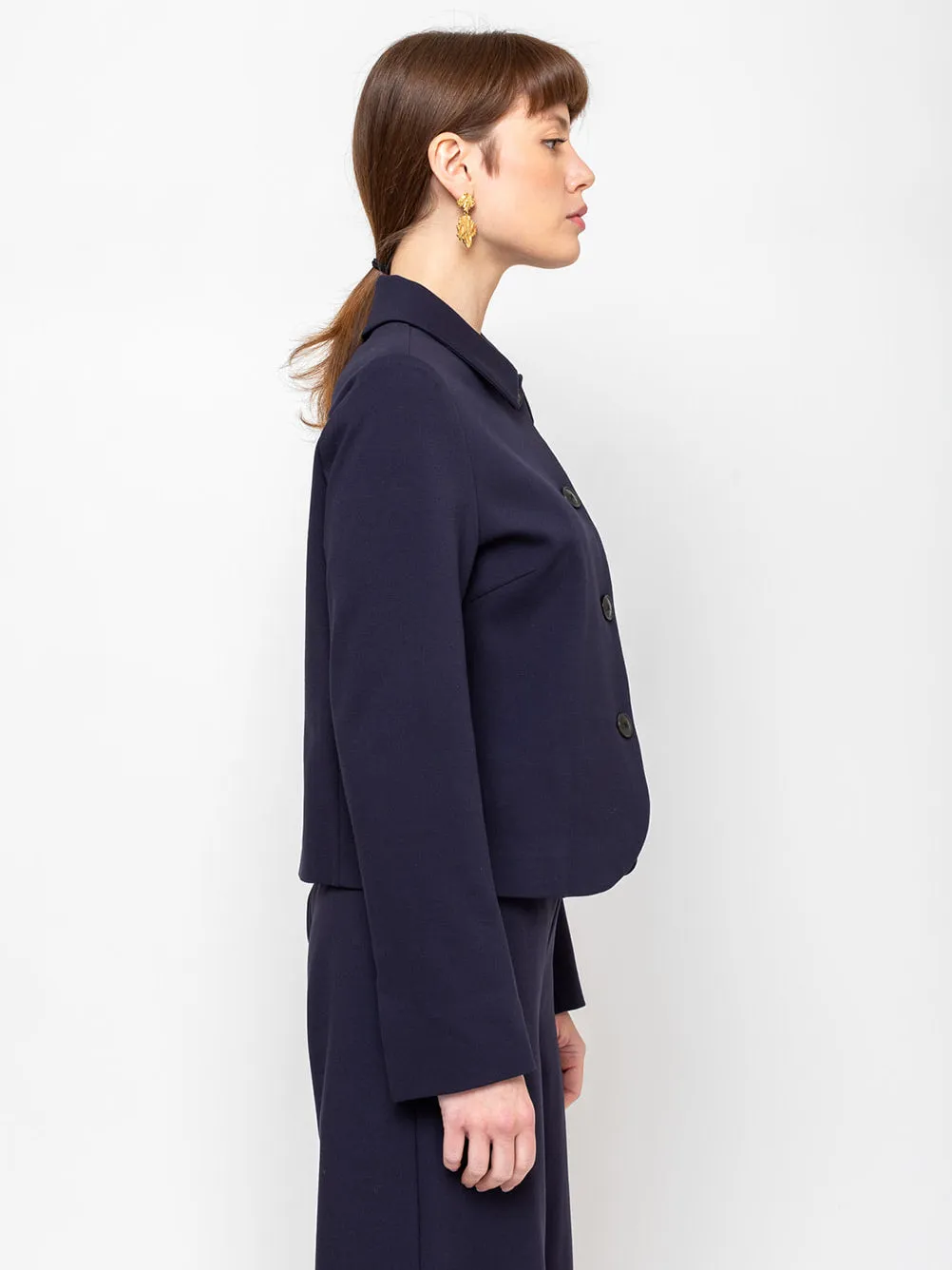 Ponti Knit Jacket - Midnight