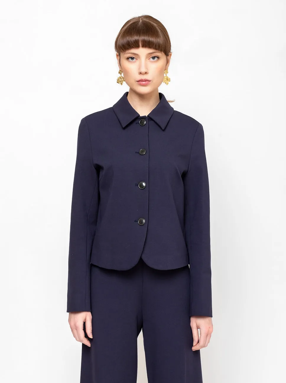 Ponti Knit Jacket - Midnight