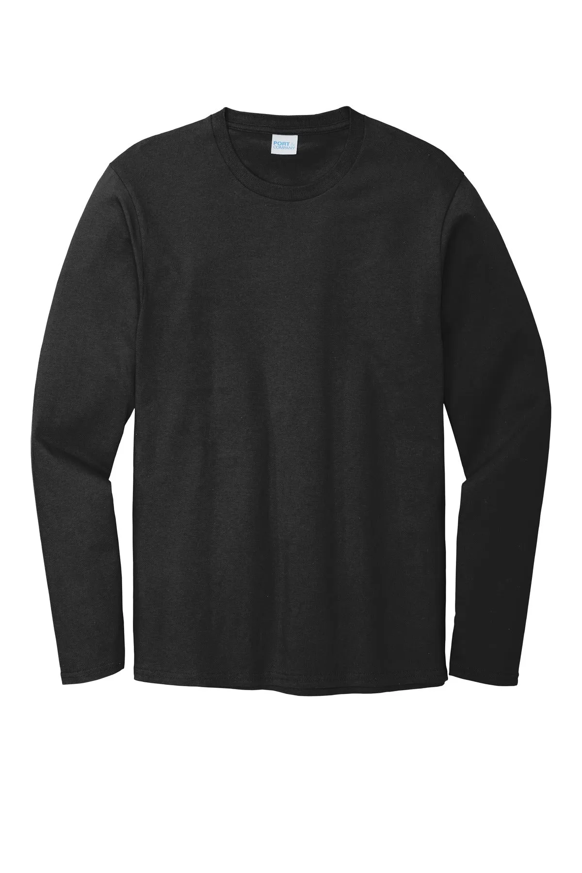 Port & Company Long Sleeve Bouncer Tee PC600LS Deep Black