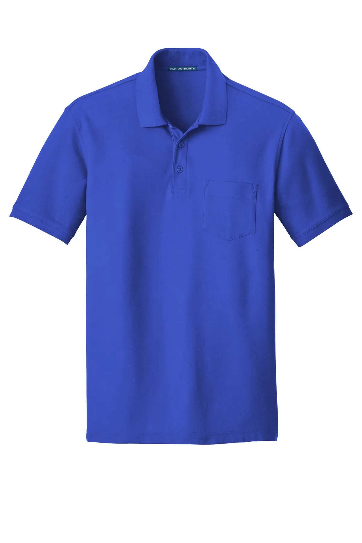 Port Authority Core Classic Pique Pocket Polo. K100P True Royal