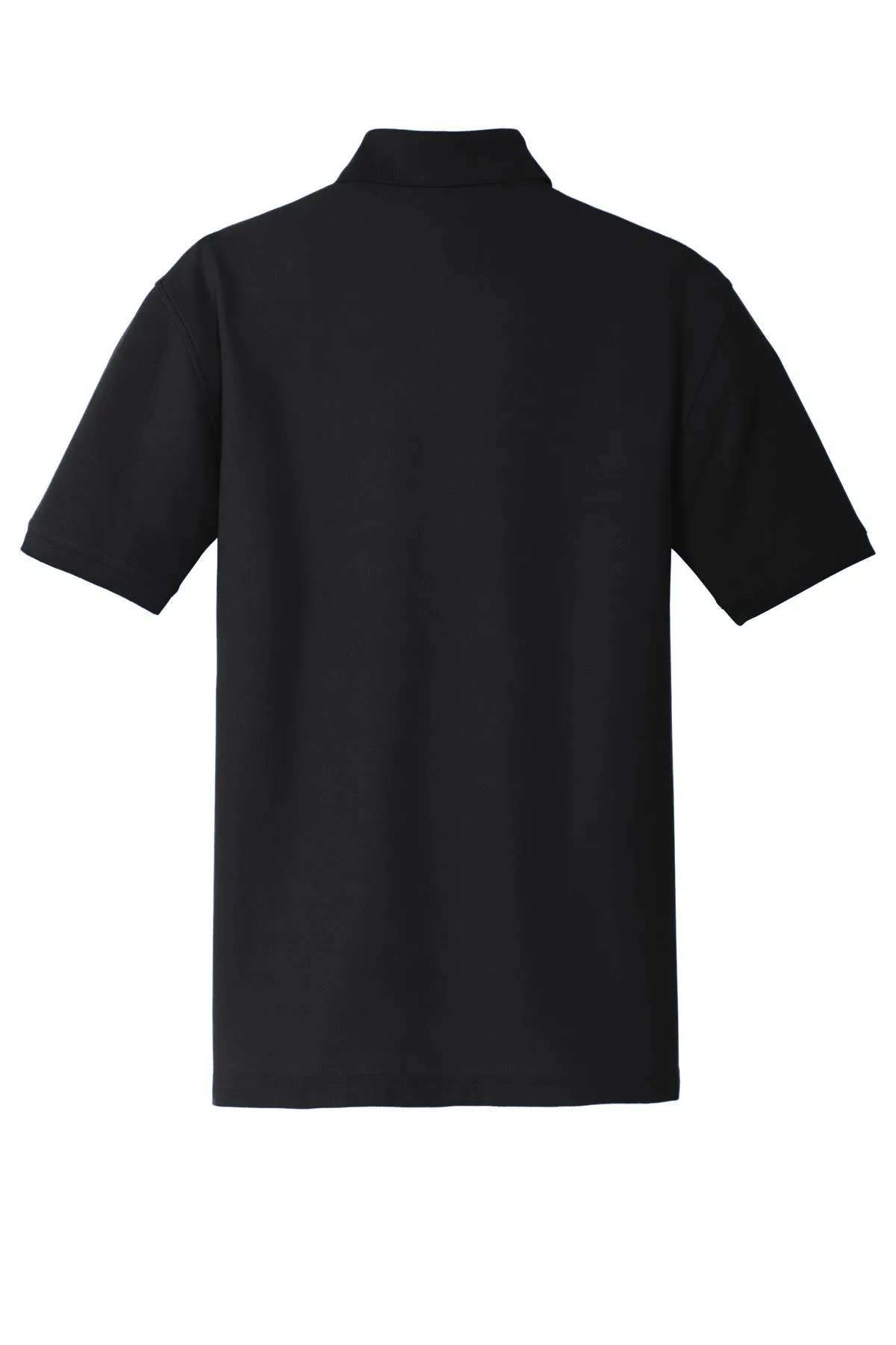 Port Authority Tall Core Classic Pique Polo. TLK100 Deep Black Tall