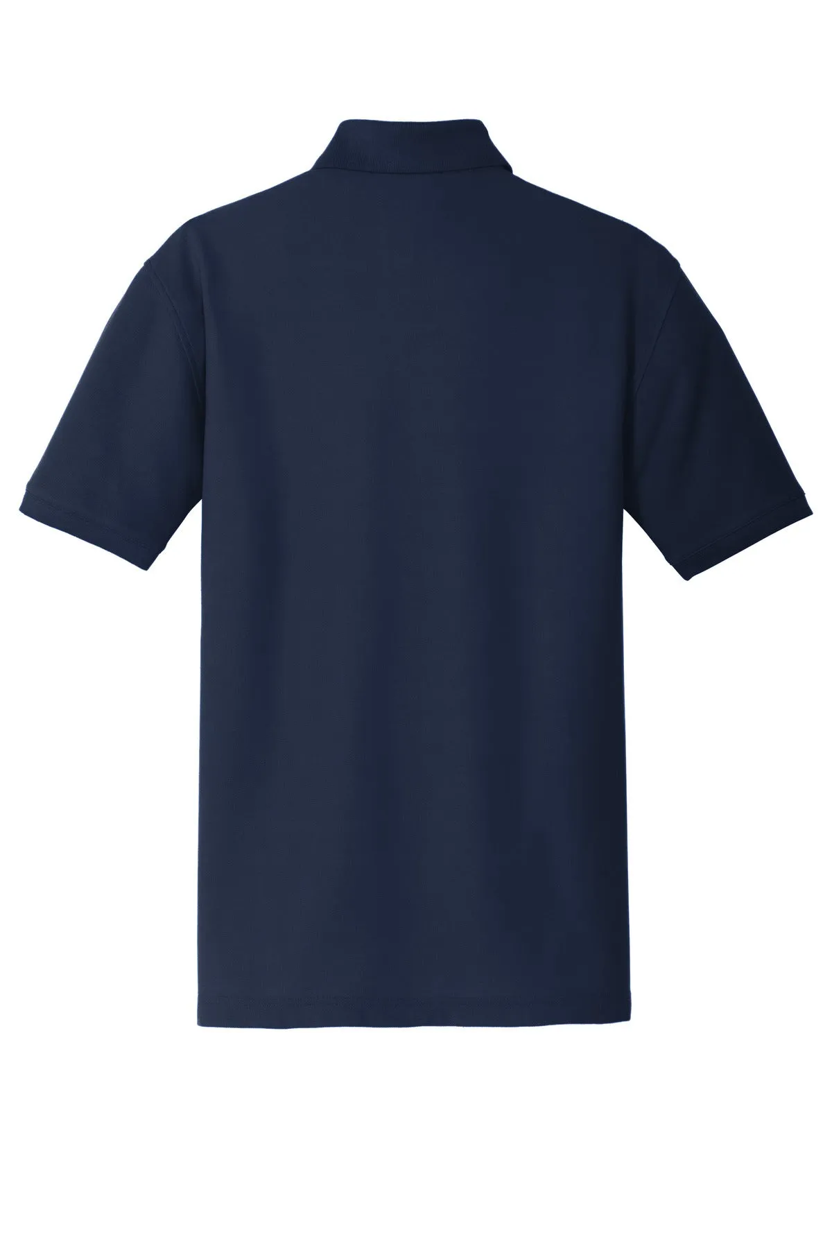 Port Authority Tall Core Classic Pique Polo. TLK100 River Blue Navy Tall