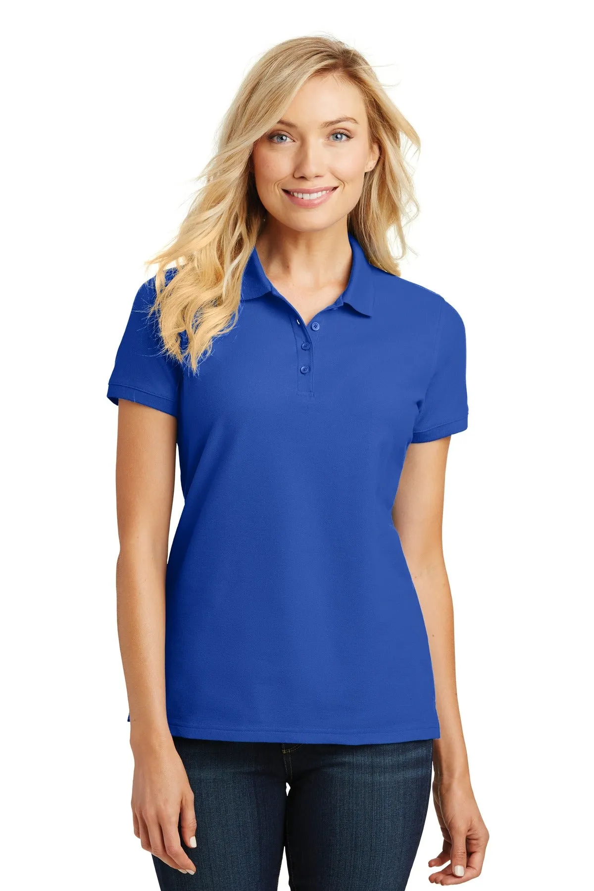 Port Authority Women's Core Classic Pique Polo. L100 True Royal