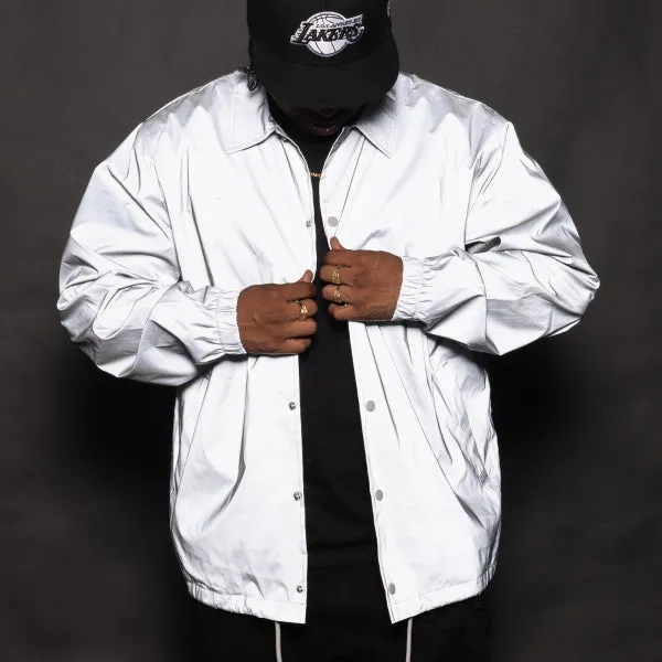 Pro Club Standard Coach Jacket - Silver Reflective