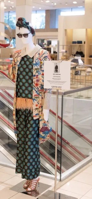 "Silken Cocoon Coat Dress" Reimagined Vintage Kimono - Kimono Zulu Artist Collaboration with Judy Masliyah