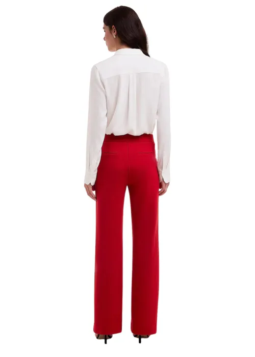 RED FLARE PANTS