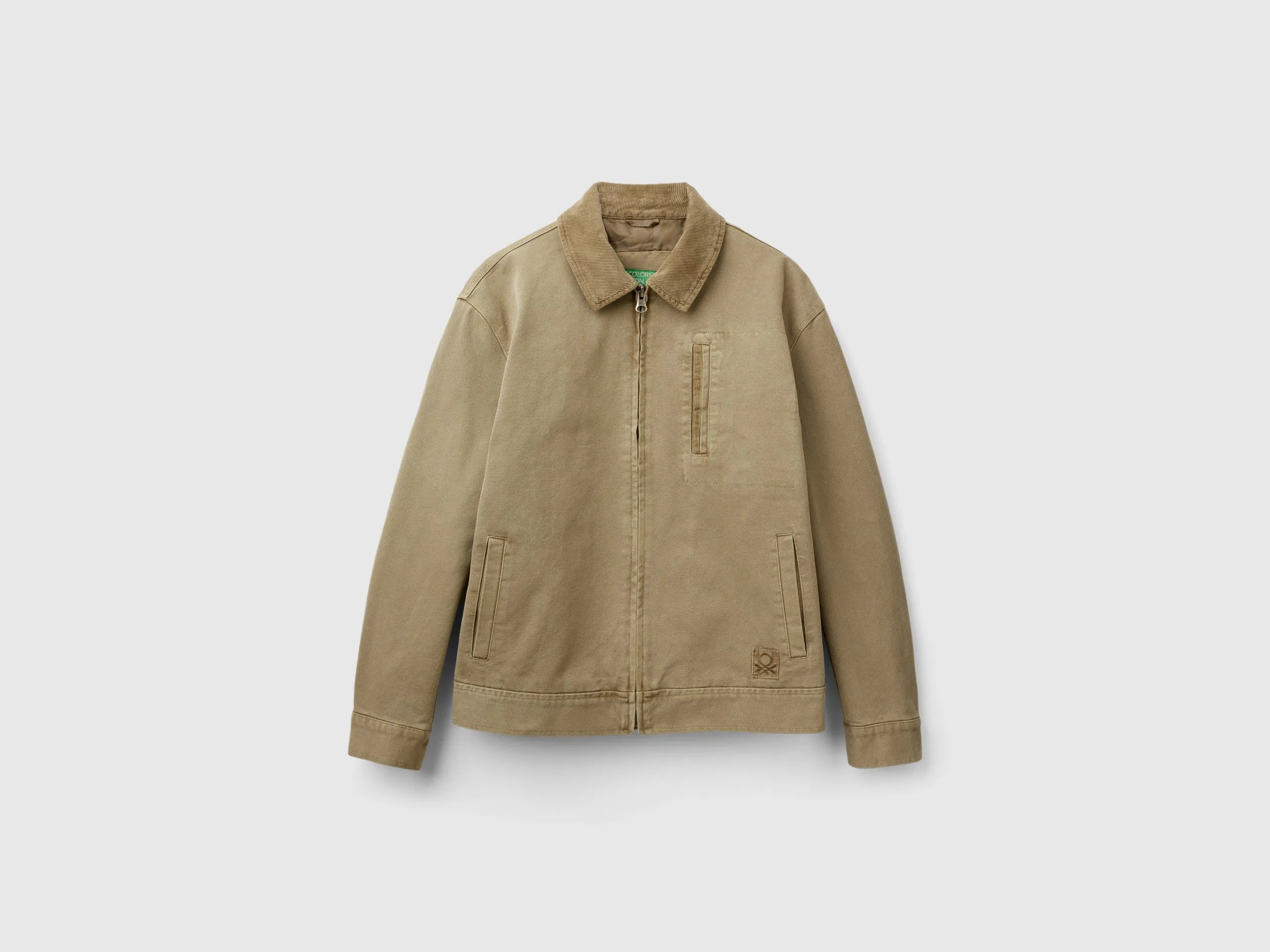 Regular Fit Spread Collar Solid Jacket