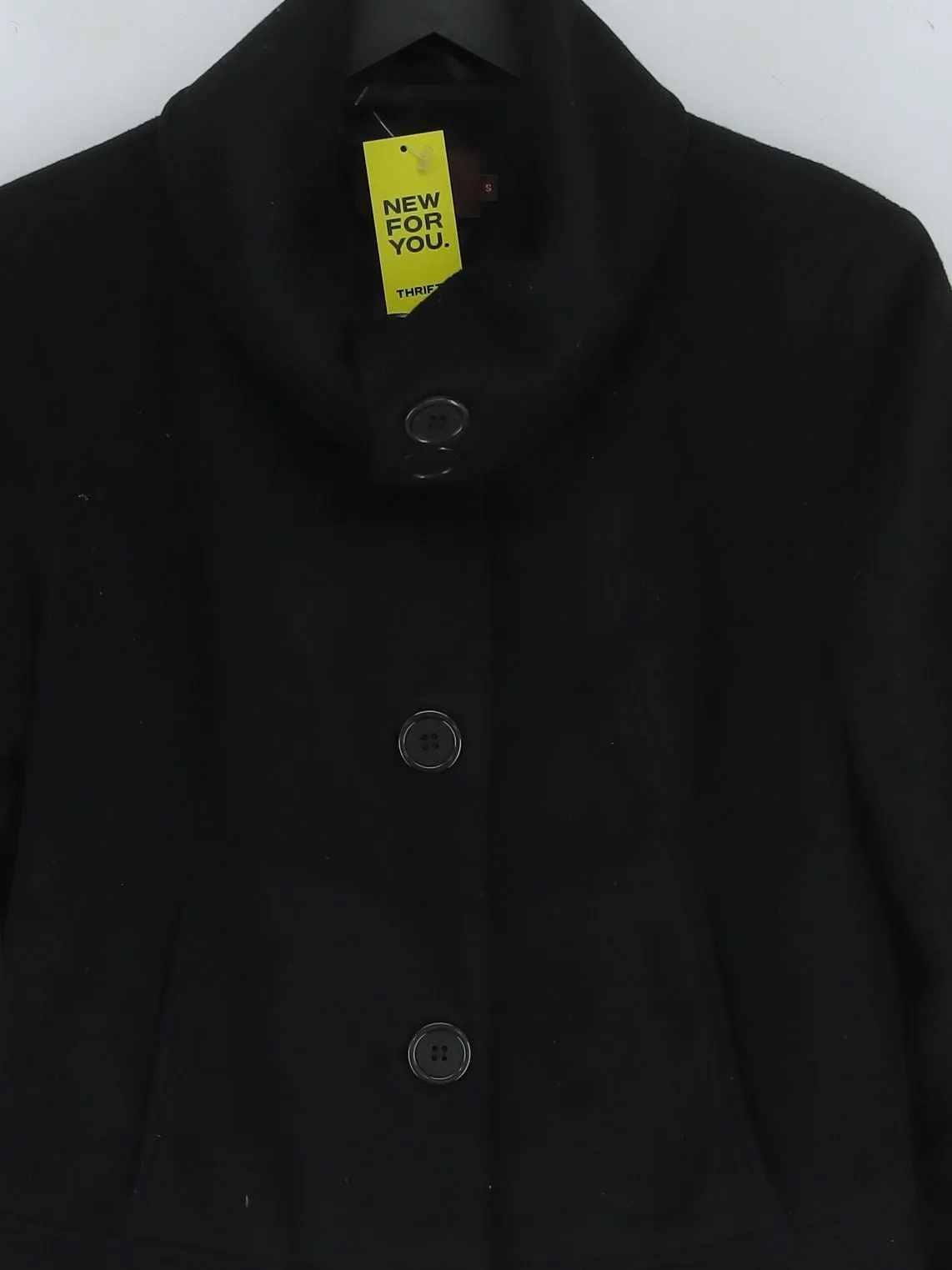 Reiss Women's Blazer S Black Wool with Cashmere, Polyamide, Viscose