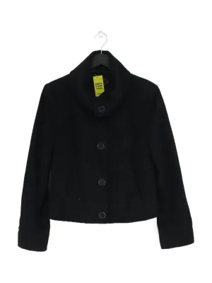 Reiss Women's Blazer S Black Wool with Cashmere, Polyamide, Viscose