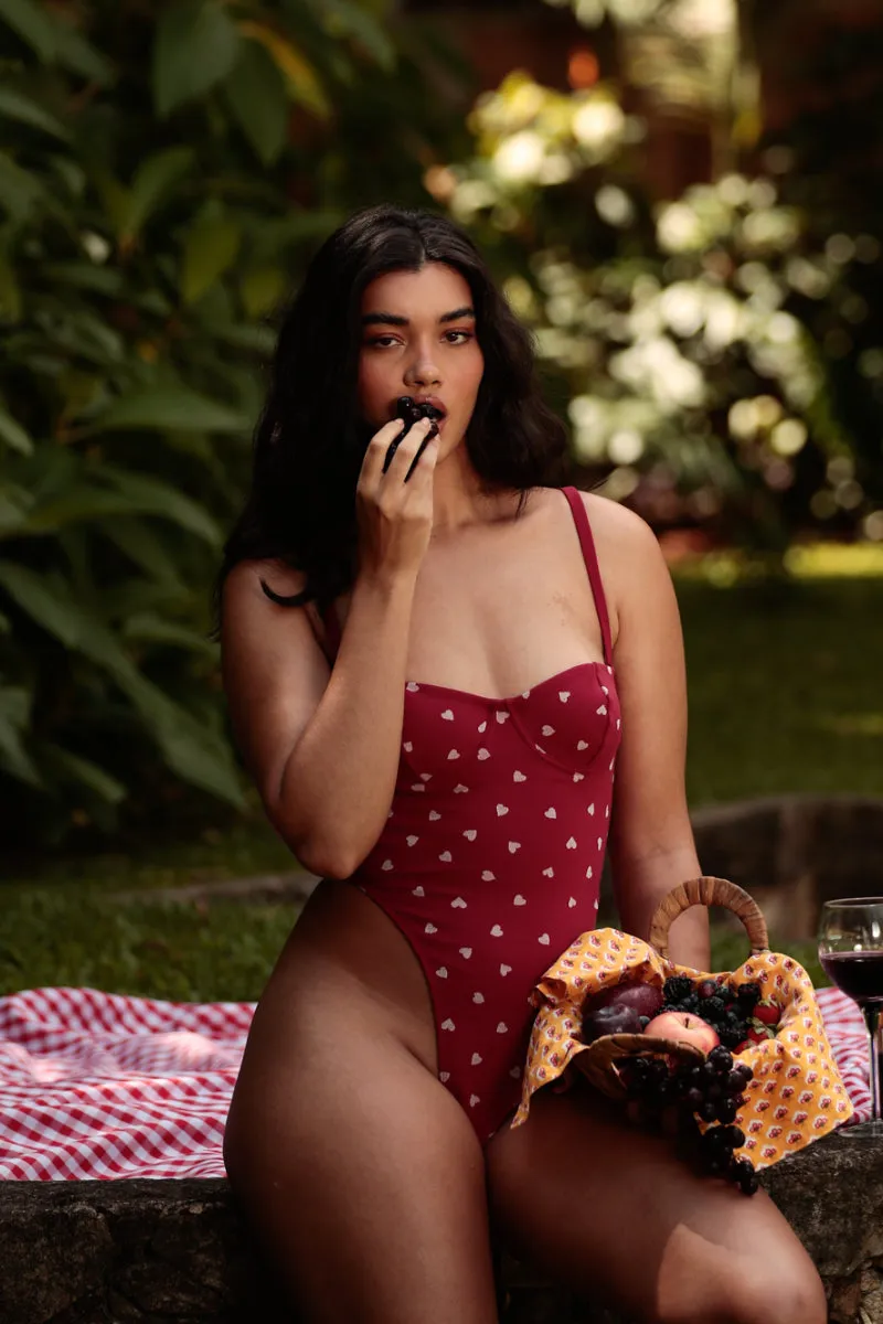 Rolling Balconette Bodysuit - Sweetheart