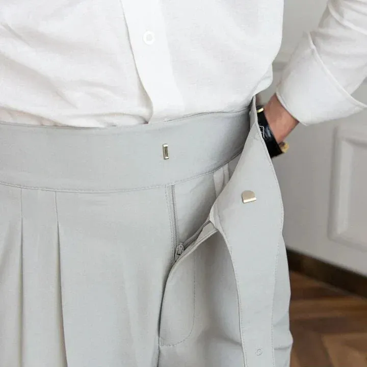 Romeo - classic trousers with buckles