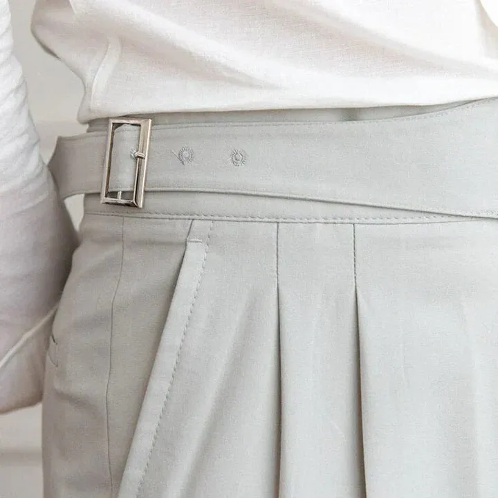 Romeo - classic trousers with buckles