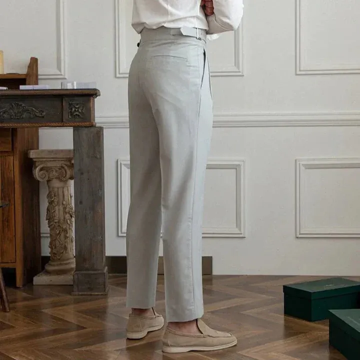 Romeo - classic trousers with buckles