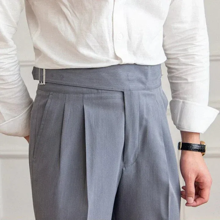 Romeo - classic trousers with buckles