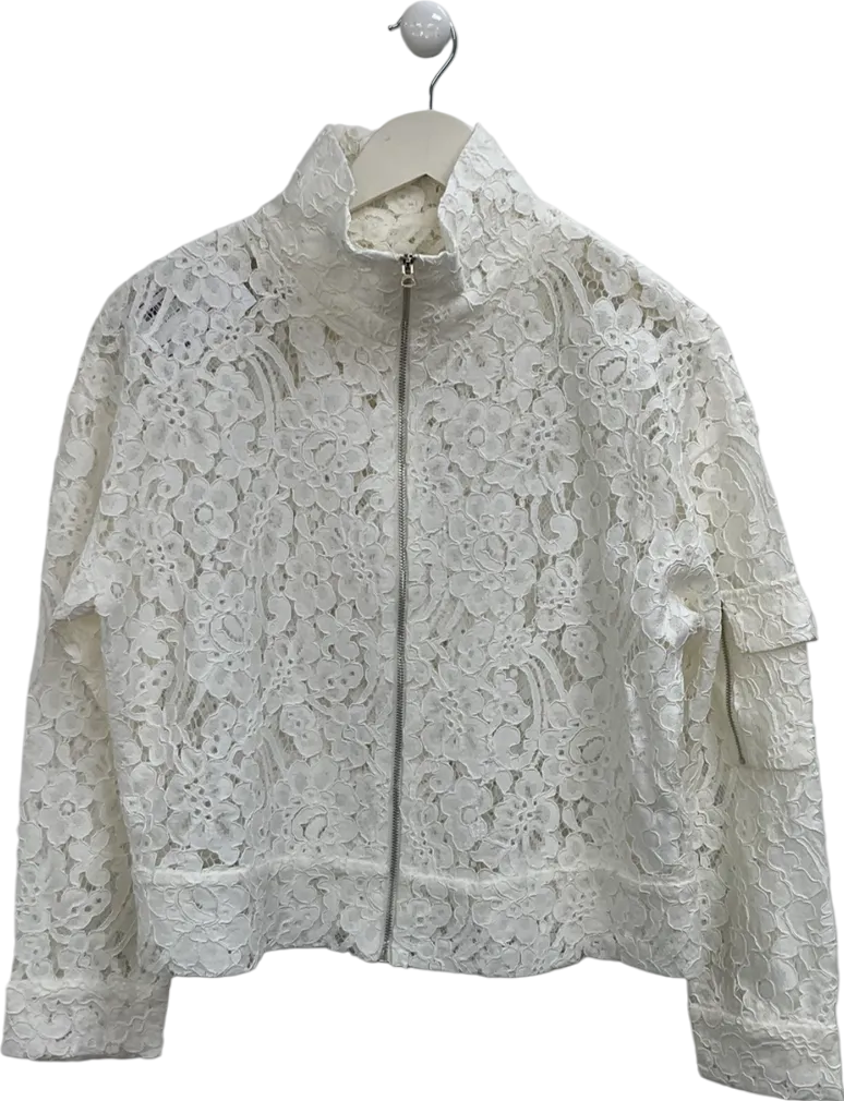 S Deer White Lace Jacket UK S