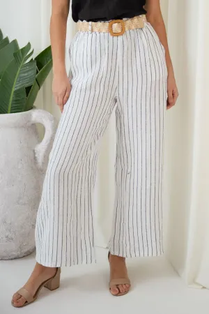 Salvatore Pants With Belt | White