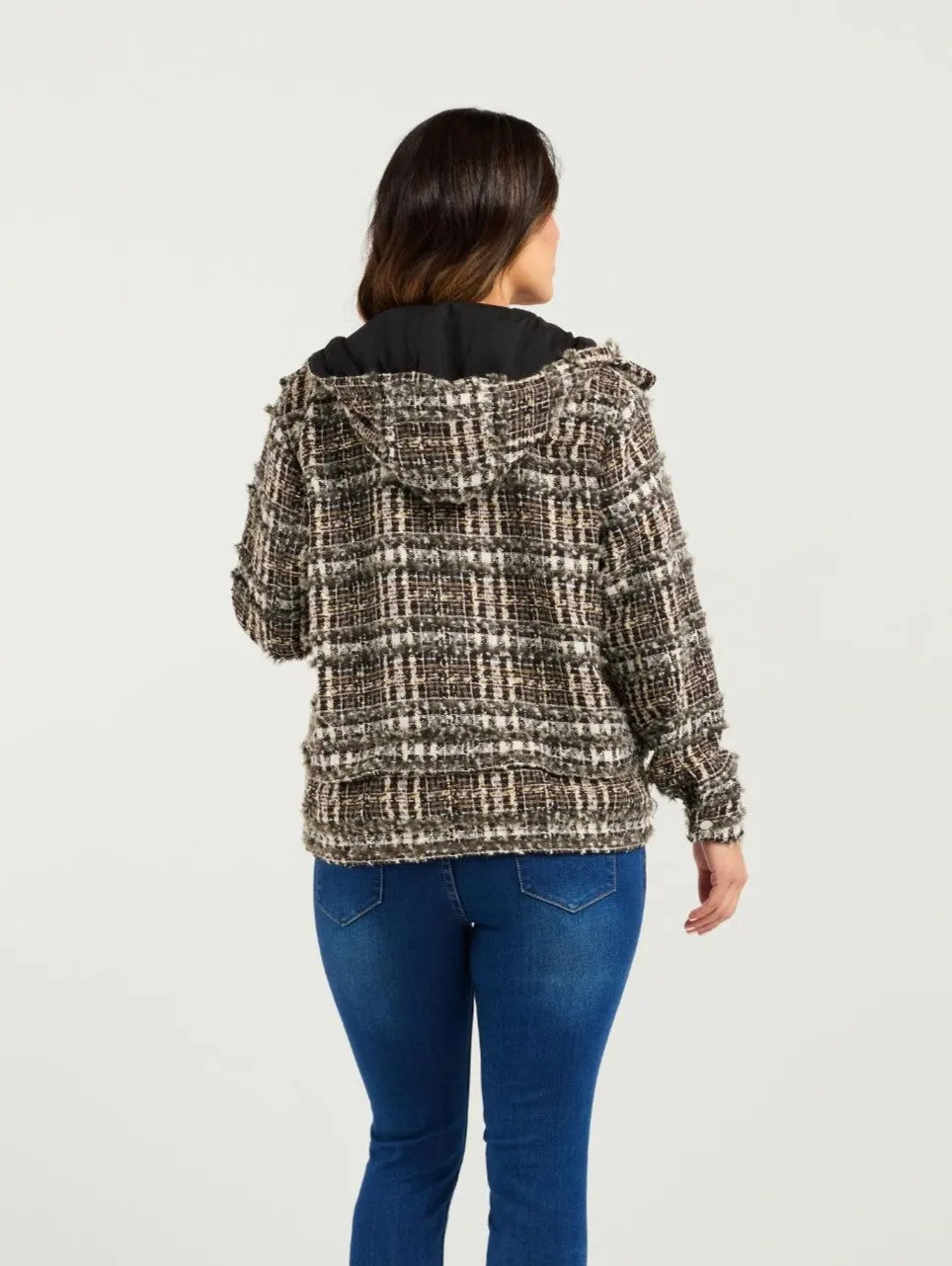 Sandy Jacket - Textured Plaid