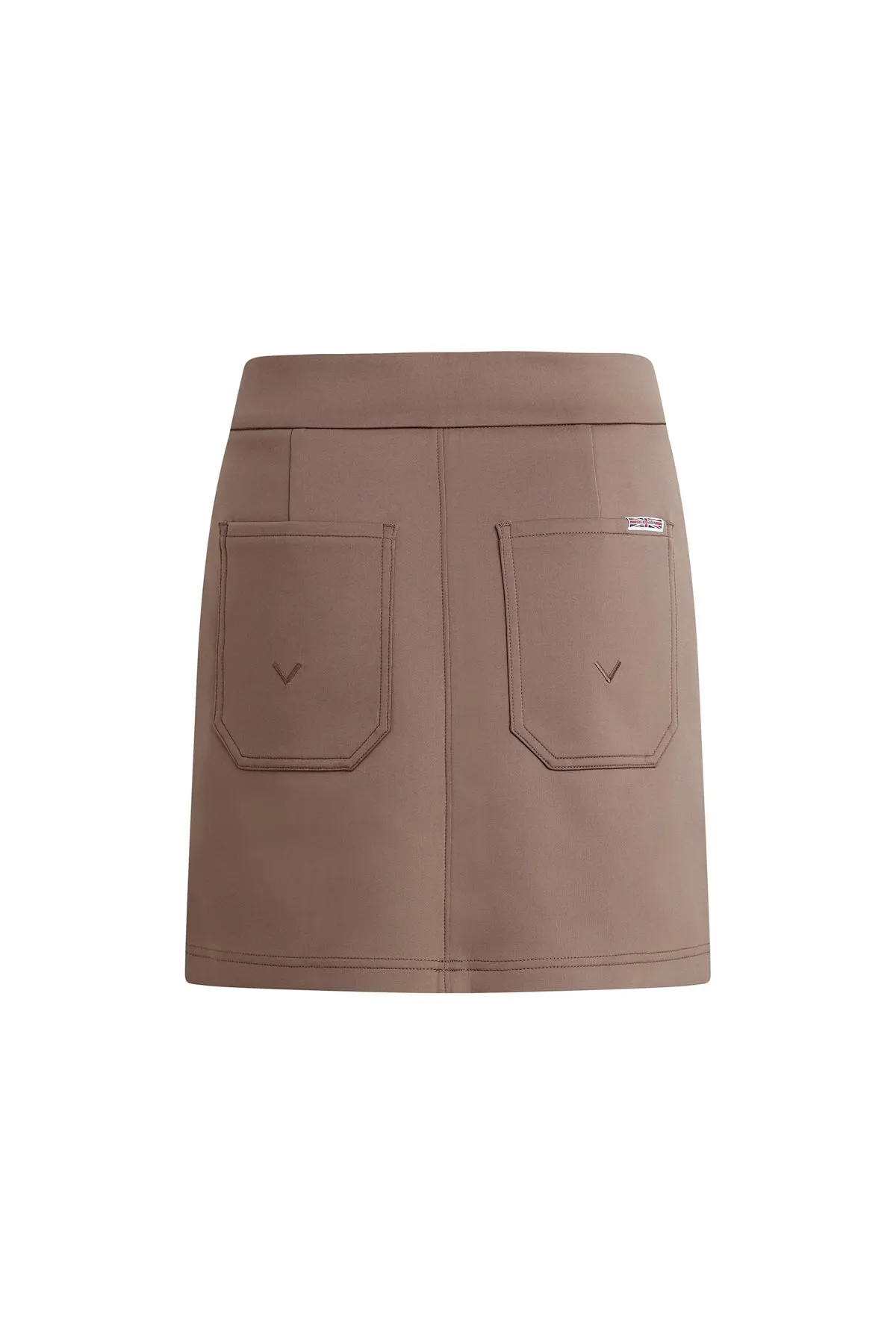 Seamed Mini Skirt