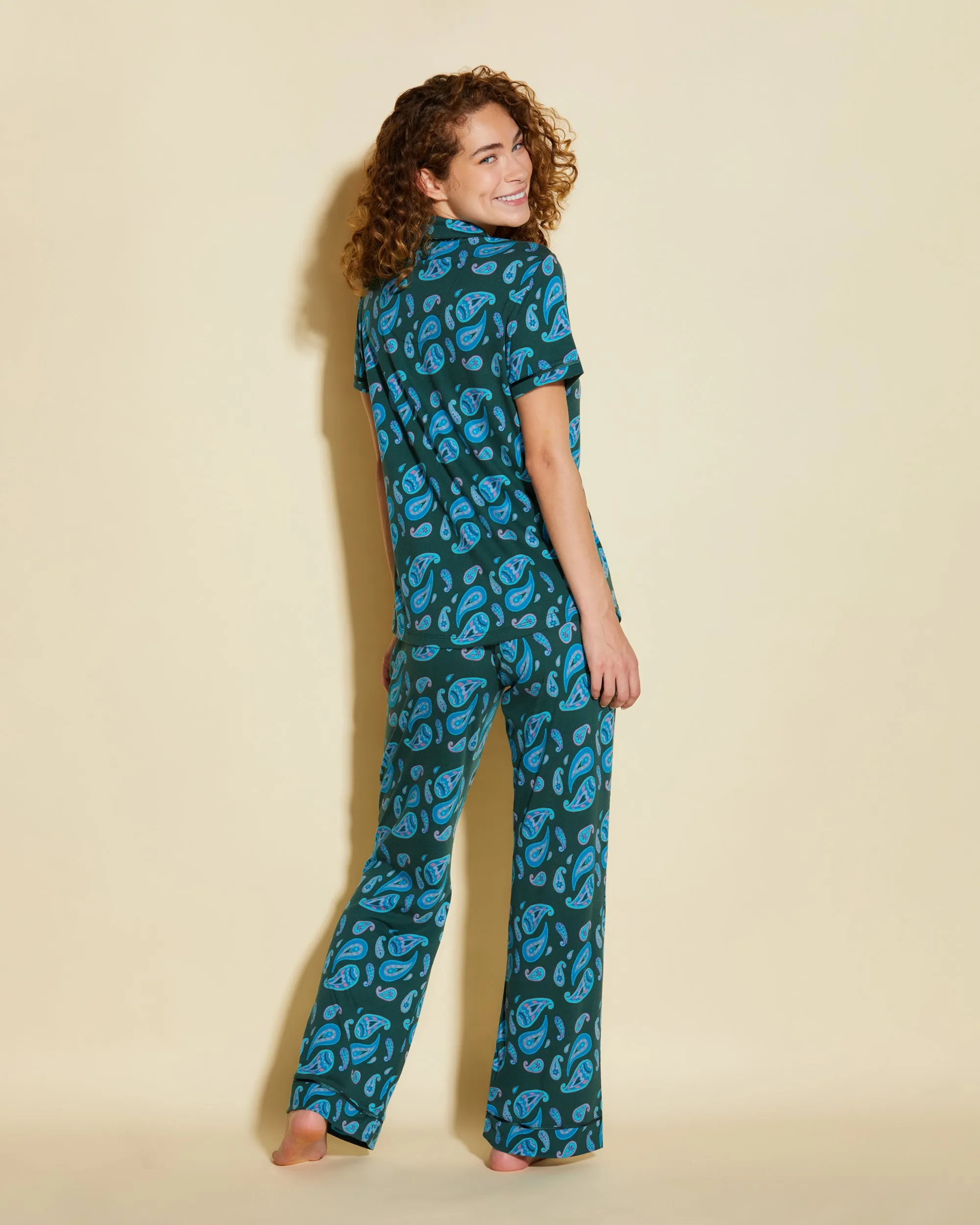 Short Sleeve Top & Pant Pajama Set