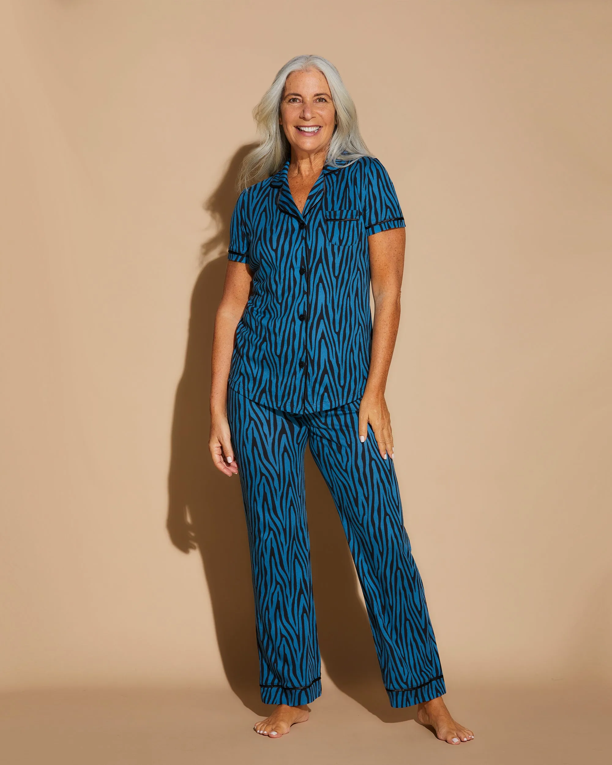 Short Sleeve Top & Pant Pajama Set