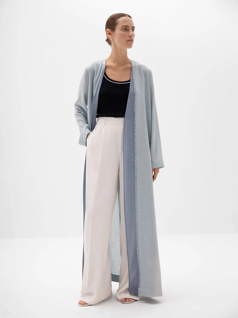 Shurooq Long Jacket - Blue