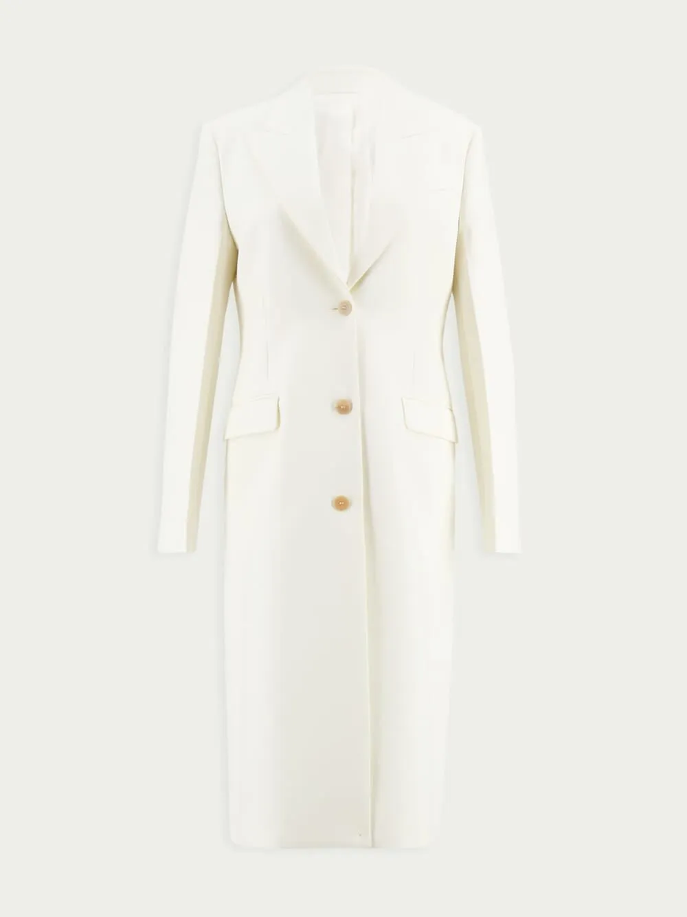 Single Breasted Wool Coat