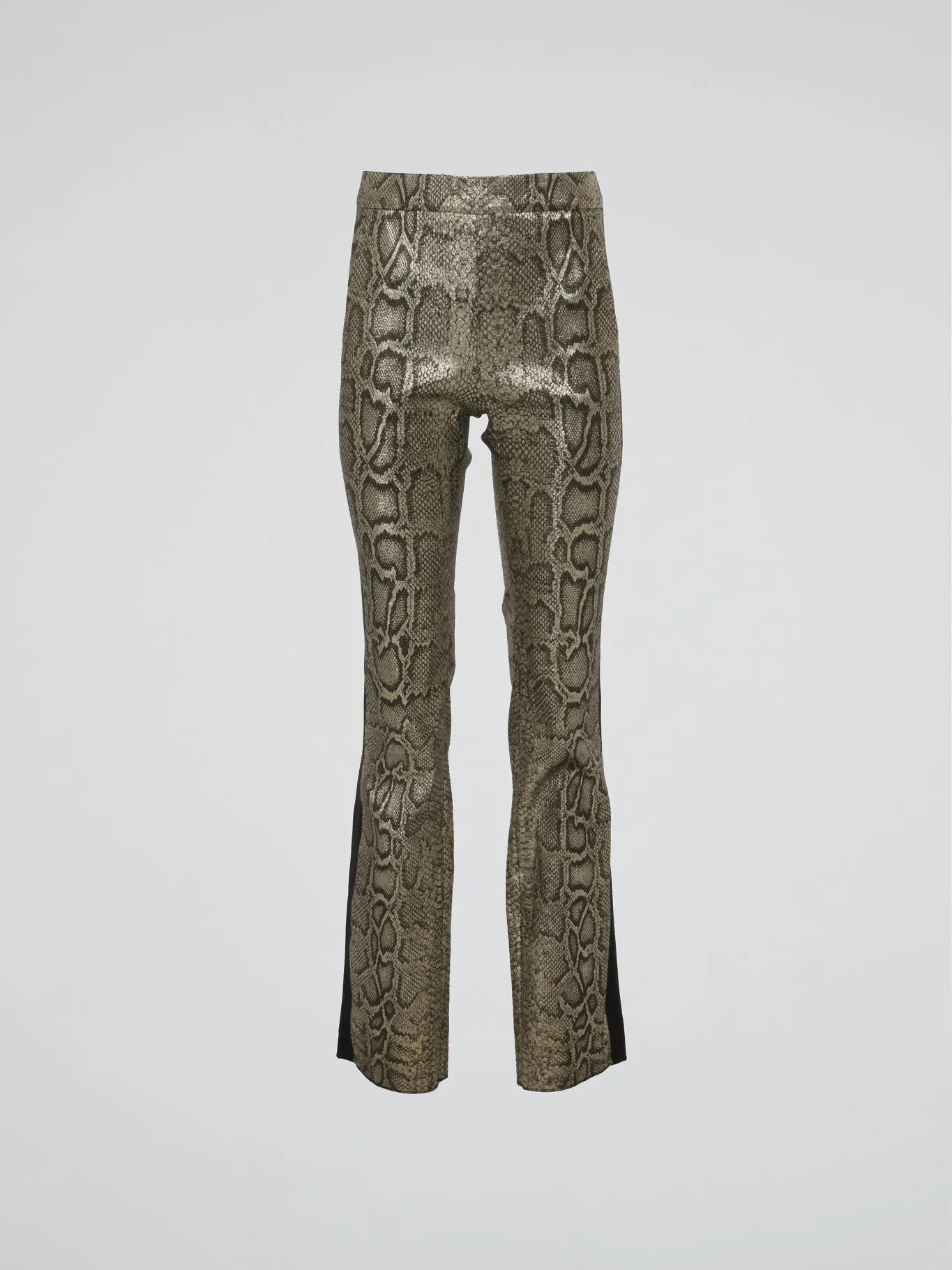 Snake Print Bootcut Pants