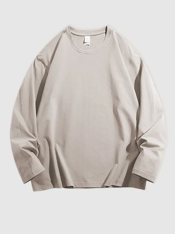Solid Color Cotton T-Shirt