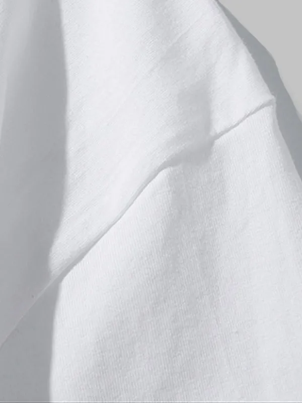 Solid Color Cotton T-Shirt