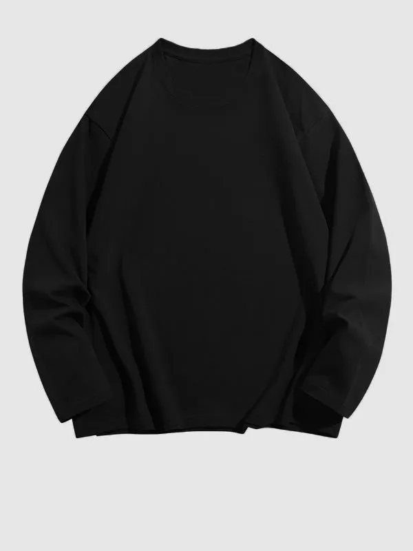 Solid Color Cotton T-Shirt