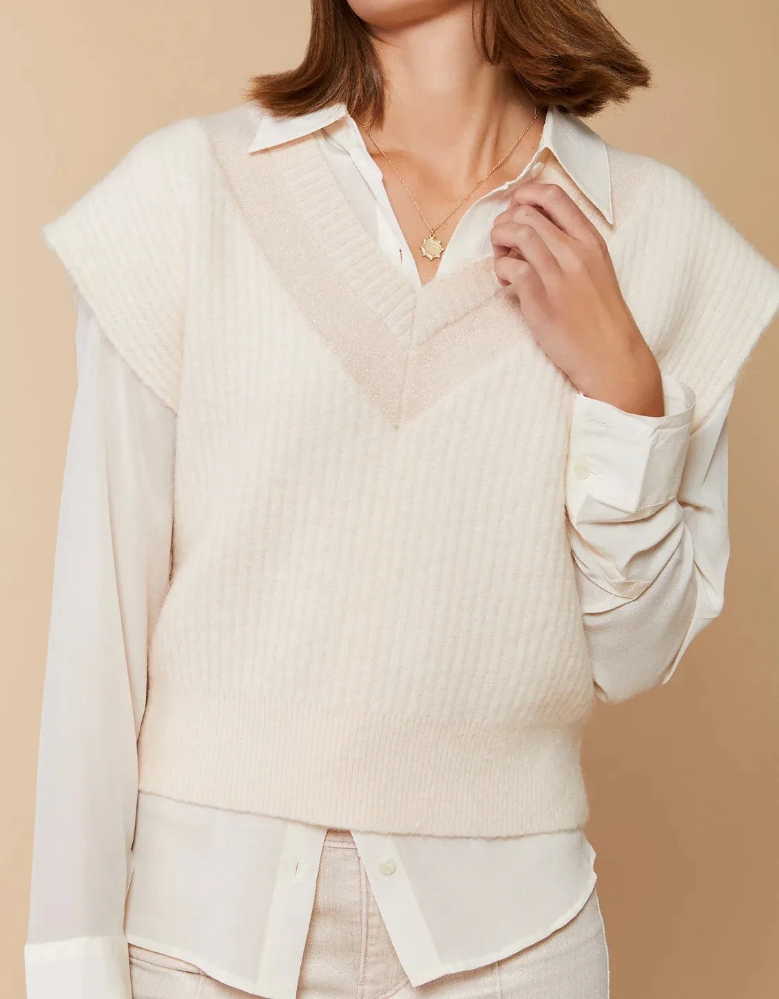 Spartina 449 Ines Sweater Vest Shell - FINAL SALE